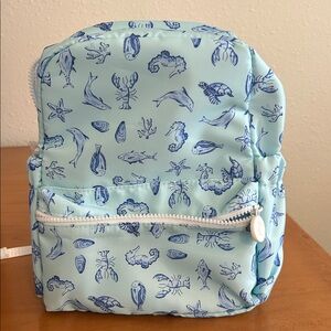 Kids Light Blue Sea Creature Mini Backpack